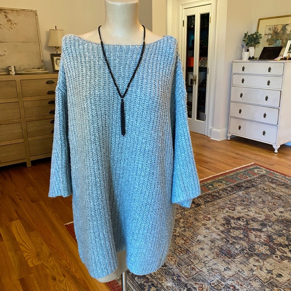 LOFT Grey Tunic Sweater - Size XL - Picture 1 of 16